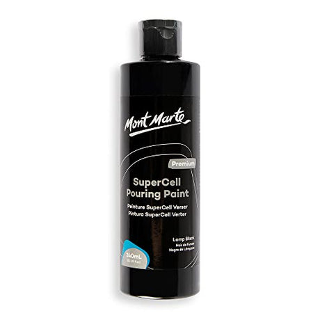 MONT MARTE SuperCell Pouring Paint 240ml - Lamp Black MONT MARTE