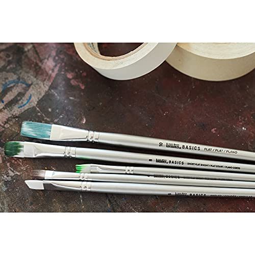 Liquitex BASICS Acylic Paintbrush, Set of 6 - WoodArtSupply