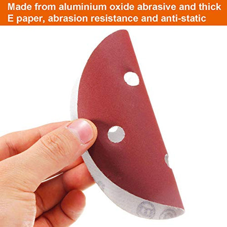 5-Inch Hook and Loop Sanding Discs for Random Orbital Sander, Assorted Sandpaper 40-1000 Grits, 110 PCS FRIMOONY