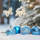 EXCEART 10pcs Unfinished Wooden Cutouts Butterfly Wood Slice Shapes Pieces Wood Discs for DIY Crafts Confetti Hanging Ornaments Table Scatter EXCEART