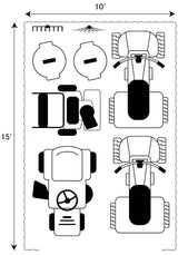 ShelterLogic 10' x 15' x 8' Peak Style Roof Instant Garage Carport Car Canopy with Steel Frame and Waterproof UV-Treated Cover, Sandstone ShelterLogic