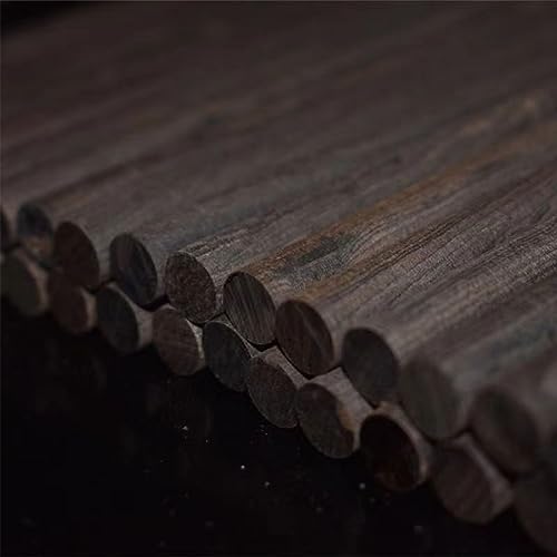 Dowel Rods Wood Sticks Ebony Dowel Pins- 5.91 Inch African Blackwood Wood Pen Blank Wooden Carving Blocks - Wood Stick Pen Blank Cut Offs for Pen qczoyp