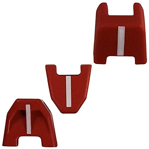 Fortool 42-38-0017 Pad Kit, Set of 3 Fits For Milwaukee 2746-20 18ga Nailer, Red Rubber/Plastic Pad Kit, Slot Height 0.07 Inch - WoodArtSupply