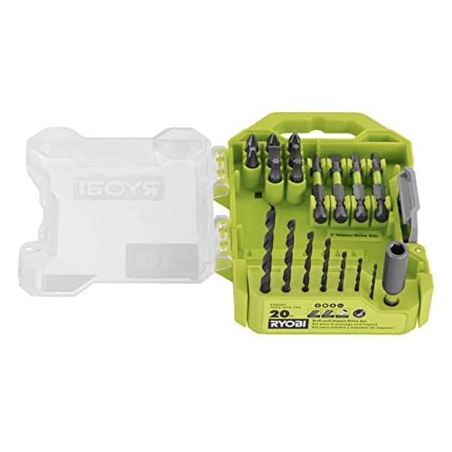 Cordless 1/2 inch Power Drill Driver Bundle with Ryobi Drill, (2) 18-Volt Batteries, Charger, 20 Piece Multipurpose Drill Bit Set and Buho Tool Bag - WoodArtSupply