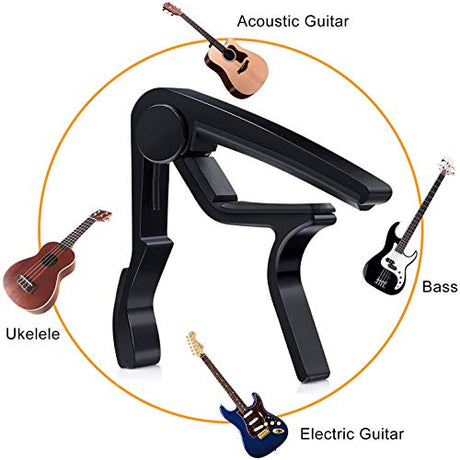 48 PCS Guitar Accessories Kit, Acoustic Guitar Changing Tool, Including Acoustic Guitar Strings, Guitar Picks, Capo, String Winder, Bridge Pins, Pin hanbangabc
