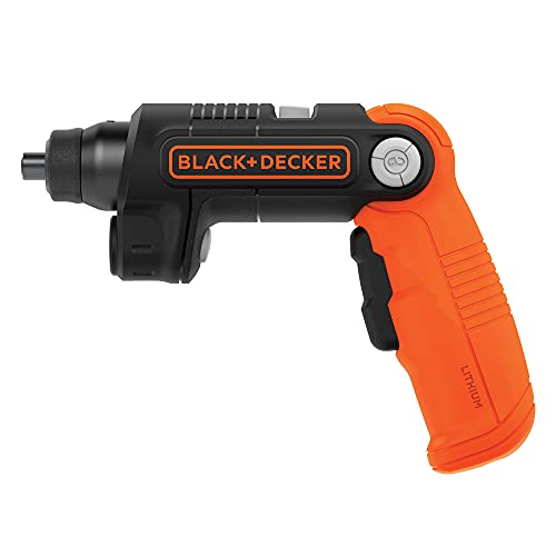 BLACK+DECKER 4V MAX* Cordless Screwdriver with LED Light (BDCSFL20C), Black - WoodArtSupply