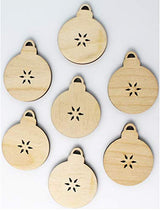 Ornament Bulb Star Cut Out Christmas Unfinished Wood Laser Cut Out Cutout Shape Crafts Sign DIY Ready to Paint or Stain Texan Wood Crafts