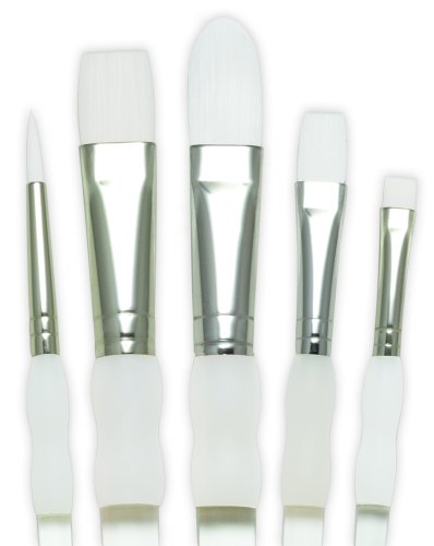 Royal and Langnickel 5 Piece White Taklon Set Royal & Langnickel