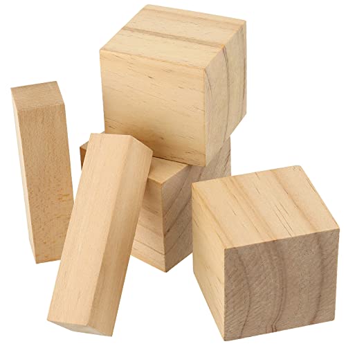 MANCHAP 32 PCS Basswood Carving Blocks Set, 2 Sizes Soft Solid Unfinished Wood Whittling Blocks, Balsa Wood Blocks for Carving and Whittling, 4x1x1 MANCHAP