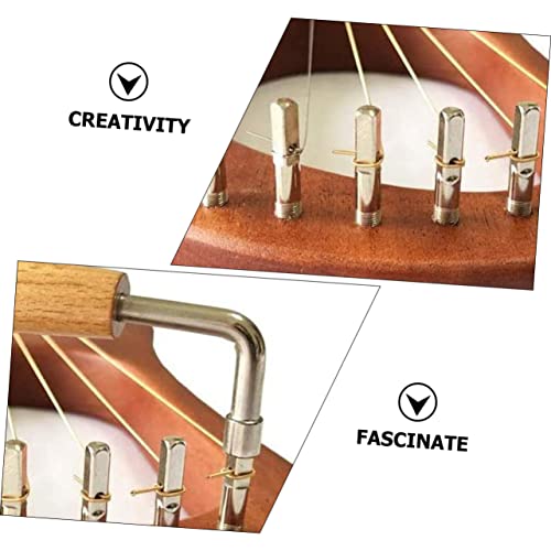 SUPVOX Omnichord 1 Set combination wrenches lyre peg lyre tuning peg lyre tuning pin lyre harp tuning Wood Lyre Harp Part Zither Pin Fixing for Harp SUPVOX