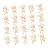 COHEALI 40 Pcs Wood Letters Crafts Wooden Ornaments Unfinished Xmas Table Centerpieces Unfinished Wood Monkey Cutout Shapes Table Top Decor DIY COHEALI