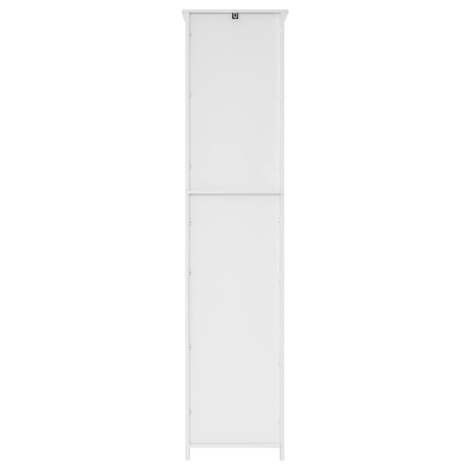 WEENFON Bathroom Storage Cabinet with 2 Doors & 1 Drawer, Tall Bathroom Cabinet with 6 Shelves, for Bathroom, Living Room, Kitchen, White - WoodArtSupply