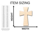 Unfinished Wood Germanic Cross Shape - Craft - up to 36" DIY 12" / 1/2" 24 Hour Crafts