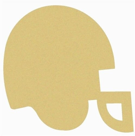 Football Helmet Cutout Unfinished Wood Sports Themed Locker Room Door Hanger MDF Shape Canvas Style 1 (6") Diverse Woodworking