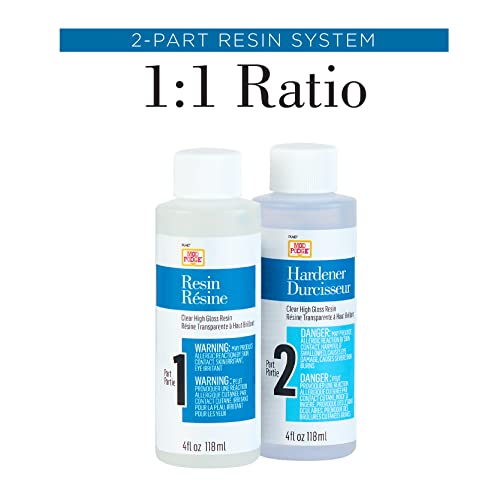 Mod Podge, Geode One Epoxy Coaster Kit Includes Hardener, Resin Molds Silicone, Glitter Packs, Cups, Inks and Stir Sticks, 49705 Mod Podge