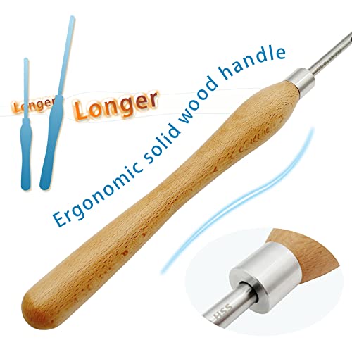 UF-SHARP 5/8 inch Bowl Gouge for Wood Lathe,M2 Cryo HSS Wood Turning Tools with Beech Wood Handle (5/8 inch) UF-SHARP