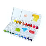 Transon 25wells Compact Paint Palette Box with Lid for Paint Color Mixing TRANSON