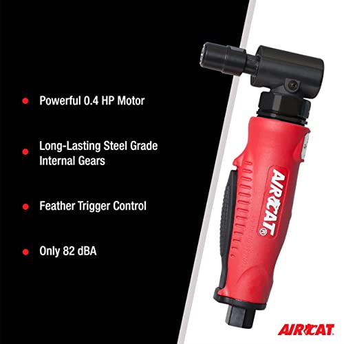 AIRCAT Pneumatic Tools 6255 Composite Right Angle Die Grinder 20,000 RPM AIRCAT