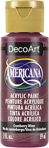 DecoArt Americana Acrylic Paint, 2-Ounce, Cranberry Wine - WoodArtSupply