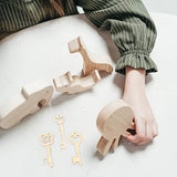 Amosfun 20PCS Wooden Key Shapes Natural Wood Mini DIY Art Craft Embellishment Keys Cards Bookmark Scrapbooks Amosfun