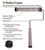 17 Piece Paint Roller Set - Paint Rollers 9"4", Paint Roller Frame，Paint Trays, Microfiber Roller Cover, Paint Kit for House Painting,Paint Brushes Voomey