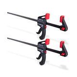 POWERTEC 71596 24 Inch Bar Clamps with Spreader, Trigger Clamps for Woodworking, One-Handed Carpenter Quick Clamp Sets for Gluing, Wood Clamps for POWERTEC