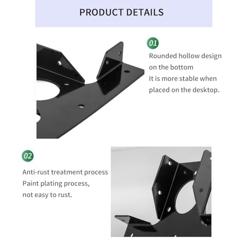 Heavy Duty Pergola Brackets, 2 Pcs Pergola Corner Brackets, 3-Way Pergola Extension T Brackets Adjustable, for 4x4" (Actual Size: 3.5x3.5") Post - WoodArtSupply