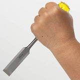 KAKURI Wood Chisel Set Heavy Duty 3 Piece for Woodworking (1/2", 3/4", 1") Made in JAPAN, Razor Sharp Japanese High Carbon Vanadium Steel Blade KAKURI