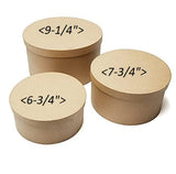 Factory Direct Craft Handcrafted Paper Mache Round Boxes - 3 Boxes Factory Direct Craft