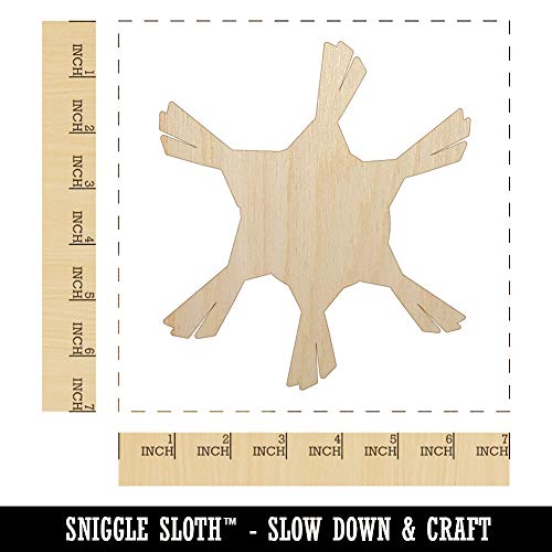 Pinata Solid Party Unfinished Wood Shape Piece Cutout for DIY Craft Projects - 1/8 Inch Thick - 6.25 Inch Size Sniggle Sloth