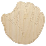 Baseball Glove Mitt Unfinished Wood Shape Piece Cutout for DIY Craft Projects - 1/8 Inch Thick - 4.70 Inch Size Sniggle Sloth