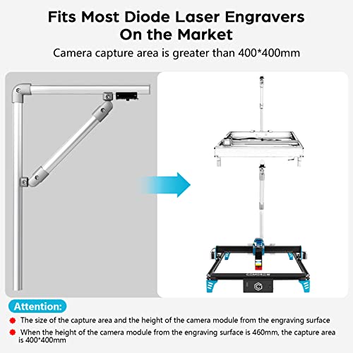 Comgrow 8MP Lightburn Camera Module for Laser Engraver,3264 * 2448,USB 2.0 Interface,High Definition,9.8ft Cable,Supports Yuv422/Mjpg Video Output - WoodArtSupply