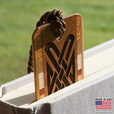 Celtic Knot Engraved Handmade Wooden Bookmark on Sapele Hardwood - Made in USA - Also Available Personalized Mitercraft