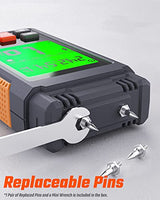 TopTes TS-630 Wood Moisture Meter for Firewood/Drywall, 2.25-inch LCD Screen with 3 Color Backlight Dry-Moisture-Wet Display, 2 Mode 7 Calibration TOPTES