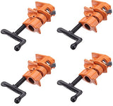 Y&Y Decor 4 PACK 3/4" Wood Gluing Pipe Clamp Set Heavy Duty PRO Woodworking Cast Iron Y&Y Decor