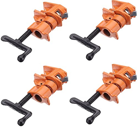 Y&Y Decor 4 PACK 3/4" Wood Gluing Pipe Clamp Set Heavy Duty PRO Woodworking Cast Iron Y&Y Decor
