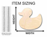 Unfinished Wood Rubber Duck Shape - Bath Time - Nursery Decor - Craft- up to 24" DIY 5" / 1/4" 24 Hour Crafts