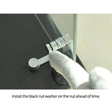 Yoluckea 4-Tier Glass Display Cabinet with Doors - Versatile Curio & Bookshelf for Home and Office Yoluckea