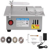 Bachin Mini Hobby Table Saw Handmade Woodworking Bench Saw 1/2" Adjustable Cut Depth, Seven Speed Adjustable Power Supply, Small Hobby Table Saw for BACHIN