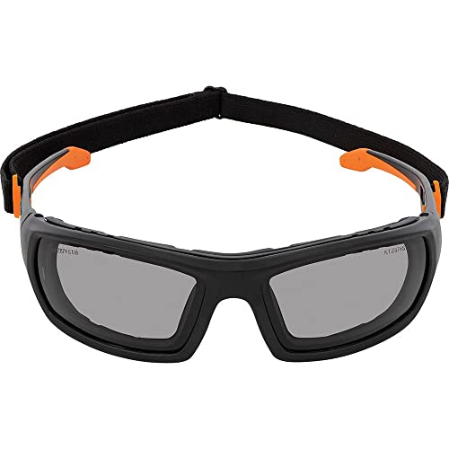 Klein Tools 60471 Safety Glasses, ANSI Z87.1+ Pro Full Frame Gasket Safety Glasses, Gray Lens, UV Protection, Anti-Fog, Scratch Resistant Klein Tools