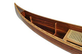 Wooden Boat USA Display Half Canoe 9 Feet Home Décor, One Size, Multi Wooden Boat USA