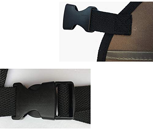 zojo Heavy Duty Waxed Canvas Work Apron with Tool Pockets (Small Size, Coffee) zojo