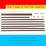 MEEDEN Easel Stand for Wedding Sign: Wood Tripod for Poster Board - Wooden Easel Standing for Display Welcome Picture MEEDEN