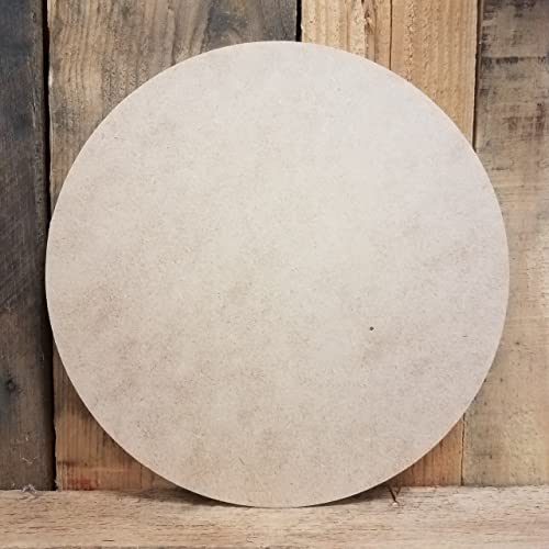 6" x 1/8" MDF Wooden Circle Shape, Unfinished Wood Craft, 6" x 1/8" MDF Multi-Pack of 10, Build-A-Cross Build-A-Cross
