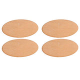 EXCEART Wood Cutout Shapes 20pcs Unfinished Wood Oval Circle Wood Pieces Blank Ornaments Wooden Cutouts for DIY Crafts Painting Engraving Wood DIY EXCEART