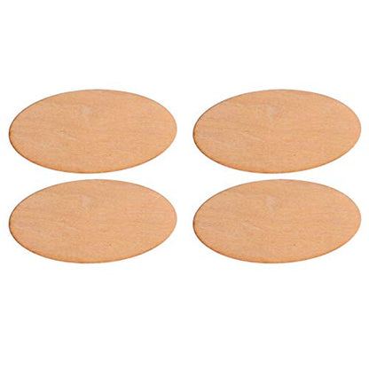 EXCEART Wood Cutout Shapes 20pcs Unfinished Wood Oval Circle Wood Pieces Blank Ornaments Wooden Cutouts for DIY Crafts Painting Engraving Wood DIY - WoodArtSupply