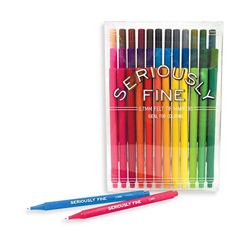 OOLY, Seriously Fine Felt Tip Markers, Set of 36 (130-037) Ooly