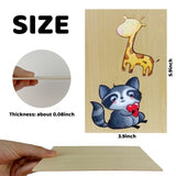 MUXGOA 20 Pack Basswood Sheets for Craft, Laser, Wood Burning, Wooden DIY Ornaments, Unfinished Thin Balsa Plywood Sheets can be Cut & Painted to MUXGOA