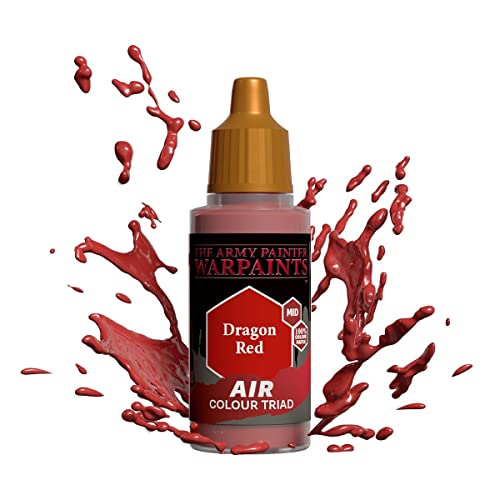 The Army Painter Warpaint Air Dragon Red - Acrylic Non-Toxic Heavily Pigmented Water Based Paint for Tabletop Roleplaying, Boardgames, and Wargames - WoodArtSupply