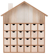 BRUBAKER Wooden Advent Calendar to Fill with 24 Drawers - DIY Unfinished Christmas Calendar for Painting, Crafting and Self-Design - Christmas House BRUBAKER